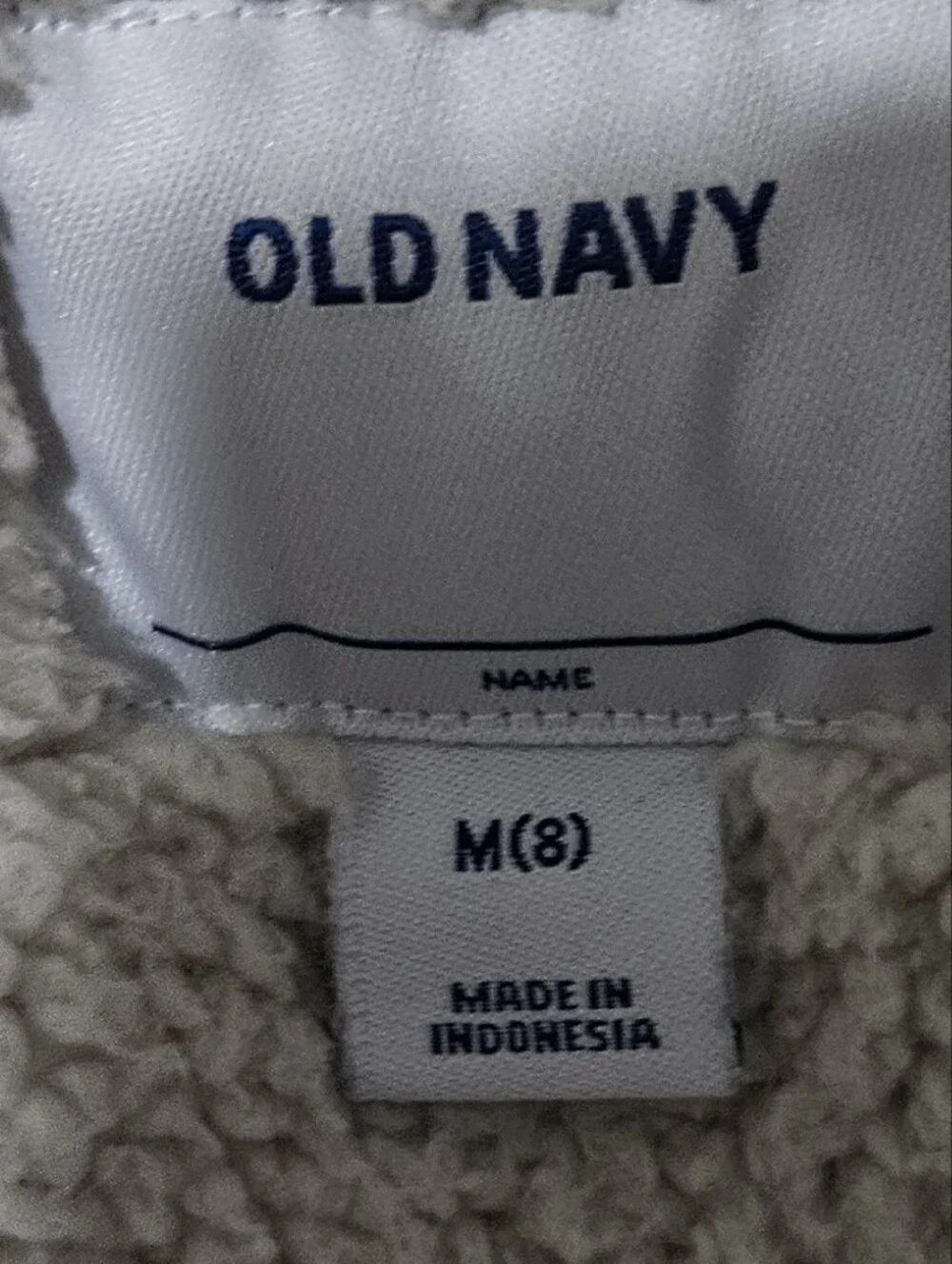 Old Navy Olive Green Hooded Puffer Jacket with Faux Fur Trim